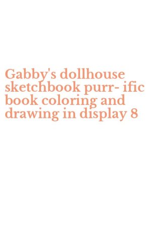 Gabby's dollhouse sketchbook purr-ific book coloring and drawing in display 8