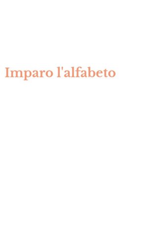 Imparo l'alfabeto