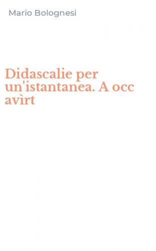Didascalie per un'istantanea. A occ av&igrave;rt