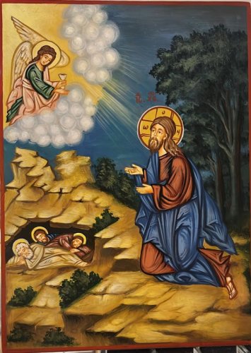 GESU' PREGA NELL'ORTO DEGLI ULIVI 22X30 CM