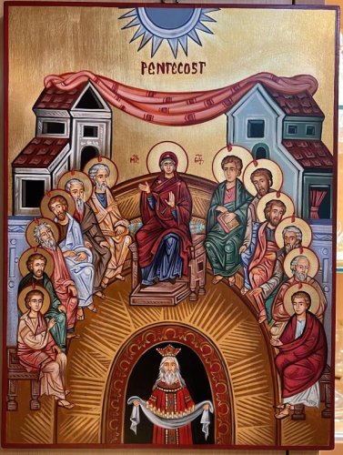 PENTECOSTE 30X40 CM - ICONA DIPINTA A MANO