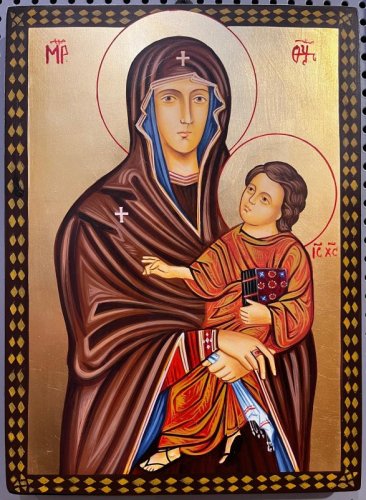SALUS POPULI ROMANI 22X30 DIPINTA A MANO