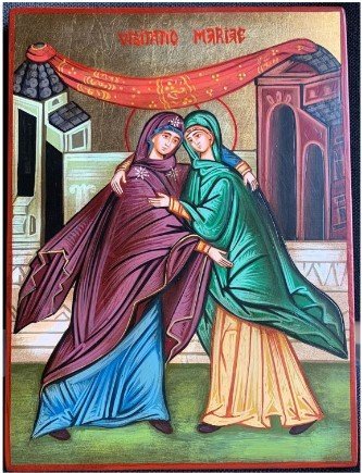 VISITA DI MARIA ALLA CUGINA ELISABETTA 18x24 CM