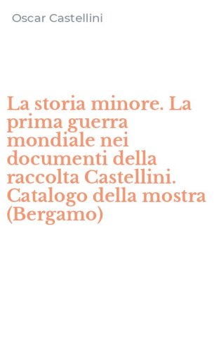 La storia minore. La prima guerra mondiale nei documenti della raccolta Castellini. Catalogo della mostra (Bergamo)
