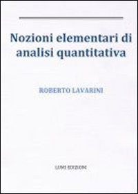 Nozioni elementari di analisi quantitativa