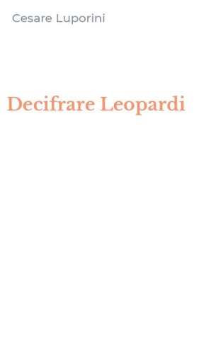 Decifrare Leopardi