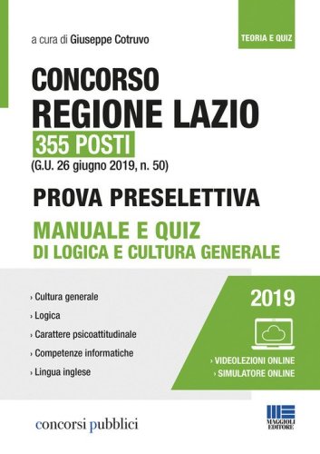 Concorso Regione Lazio 355 posti