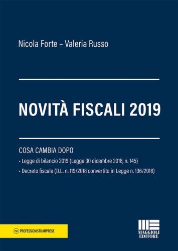 Novit&agrave; fiscali 2019