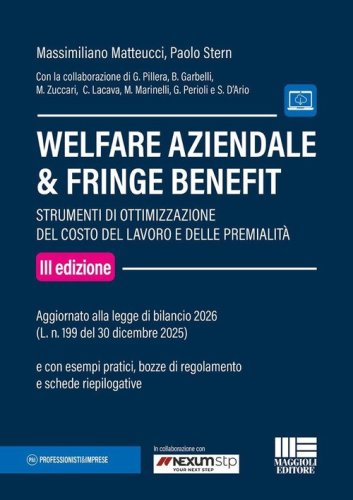 Welfare aziendale & fringe benefit. Strumenti di ottimizzazione del costo del lavoro e delle premialit&agrave;