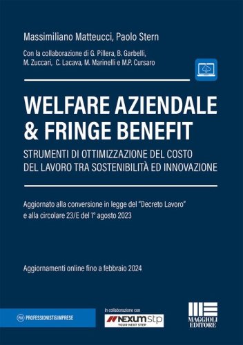 Welfare aziendale & fringe benefit. Strumenti di ottimizzazione del costo del lavoro tra sostenibilit&agrave; ed innovazione