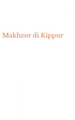 Makhzor di Kippur