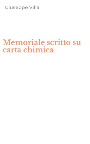 Memoriale scritto su carta chimica