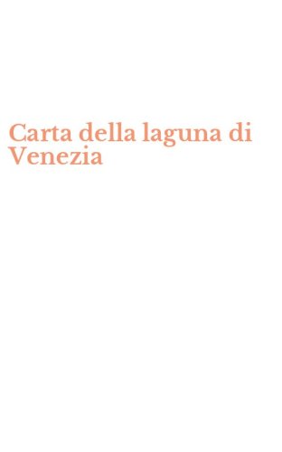 Carta della laguna di Venezia