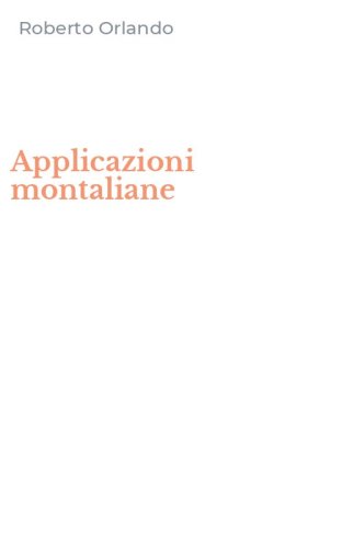 Applicazioni montaliane