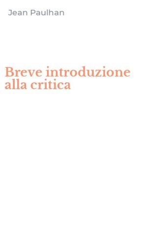 Breve introduzione alla critica