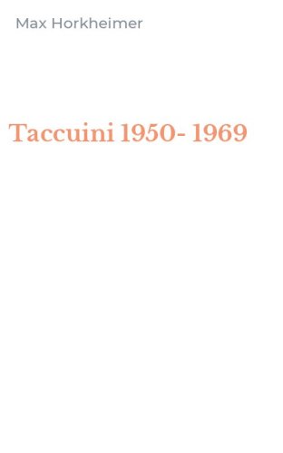 Taccuini 1950-1969