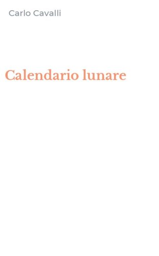Calendario lunare