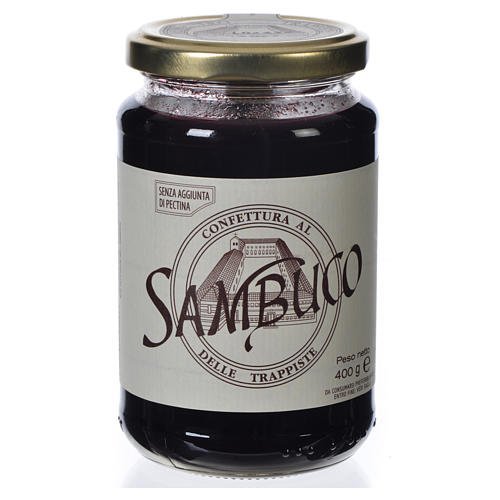 CONFETTURA DI SAMBUCO 400 gr - Confettura di Sambuco delle Trappiste di Vitorchiano, senza aggiunta di pectina.