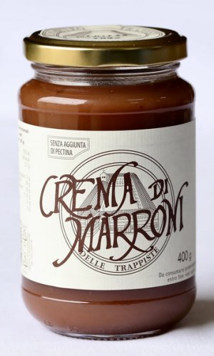 CREMA DI MARRONI 400 gr - Crema di marroni delle Trappiste di Vitorchiano, senza aggiunta di pectina