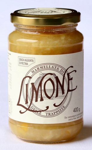 MARMELLATA DI LIMONI 400 gr - Marmellata di limone delle Trappiste di Vitorchiano, senza aggiunta di pectina