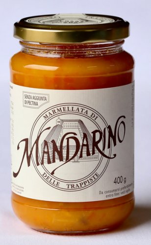 MARMELLATA DI MANDARINO 400 gr - Marmellata di mandarino delle Trappiste di Vitorchiano, senza aggiunta di pectina
