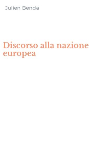 Discorso alla nazione europea