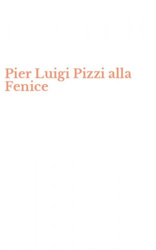 Pier Luigi Pizzi alla Fenice