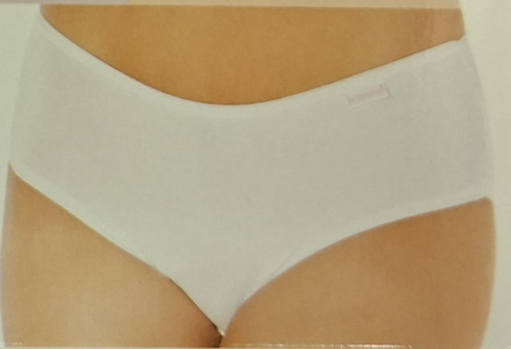 SLIP COTONE BIELASTICO MOD. "SIMONA" - Colore: bianco.