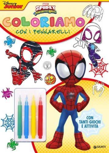 Spidey. Coloriamo con i pennarelli. Super album