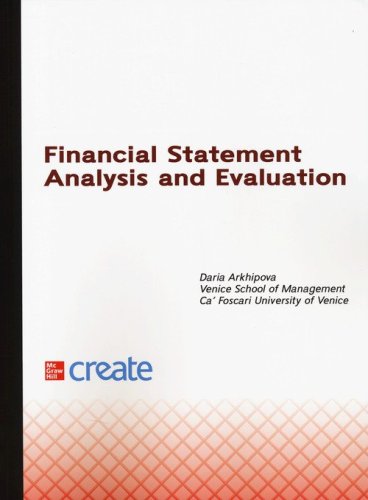 Financial statement analysis and evaluation
