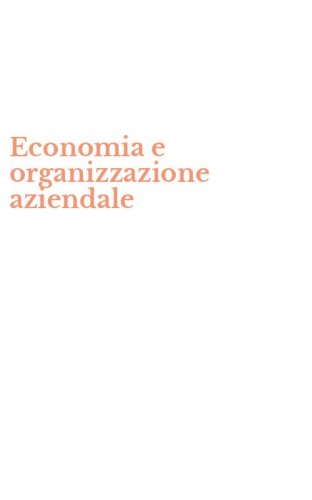 Economia e organizzazione aziendale