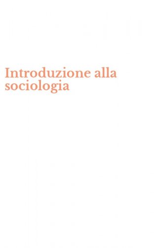 Introduzione alla sociologia