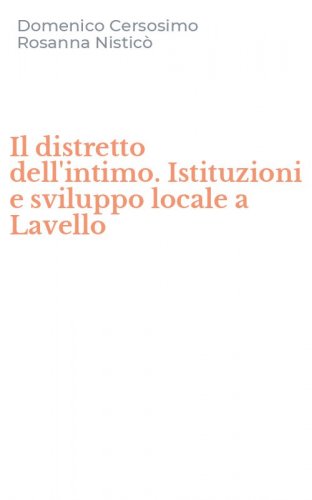 Il distretto dell'intimo. Istituzioni e sviluppo locale a Lavello