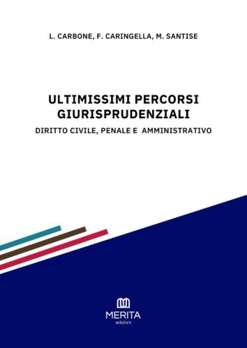 Ultimissimi percorsi giurisprudenziali. Diritto civile, penale e amministrativo