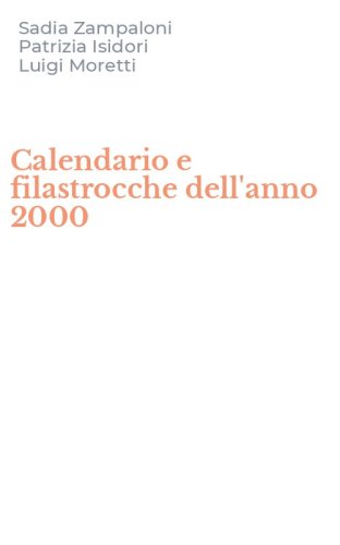 Calendario e filastrocche dell'anno 2000