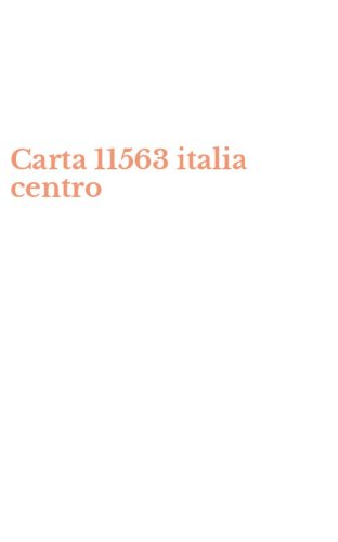 Carta 11563 italia centro