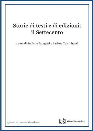 Storie di testi e di edizioni. Il Settecento