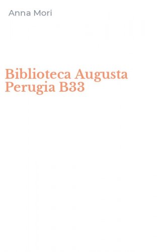 Biblioteca Augusta Perugia B33