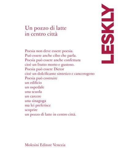 Un pozzo di latte in centro citt&agrave;. Testo ebraico a fronte