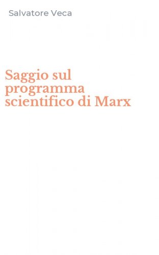 Saggio sul programma scientifico di Marx