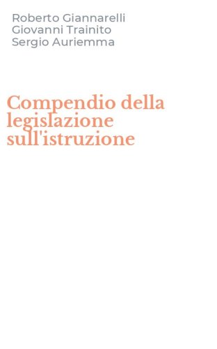 Compendio della legislazione sull'istruzione