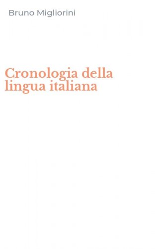 Cronologia della lingua italiana