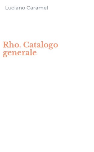 Rho. Catalogo generale