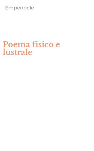 Poema fisico e lustrale