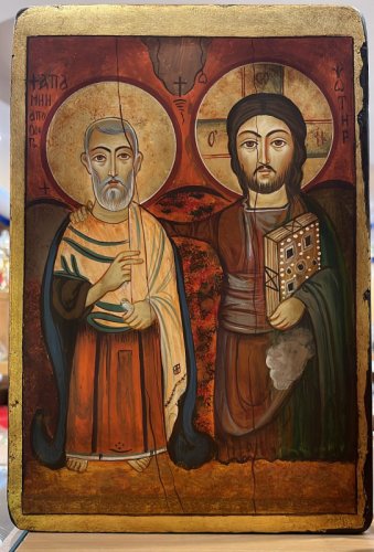ABATE MENA - GESU' E L'AMICO - 22X32 CM