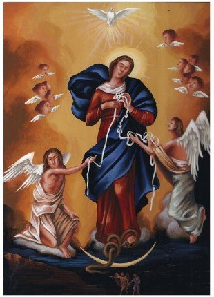 MADONNA CHE SCIOGLIE I NODI 22X30 CM