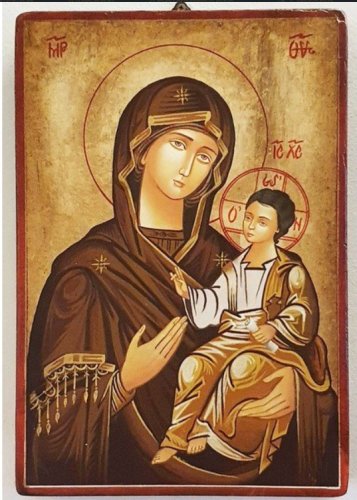 MADONNA HODIGITRIA 32X44 CM