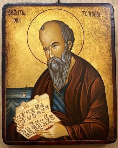 S. GIOVANNI AP. 18X22 CM - ICONA DIPINTA A MANO