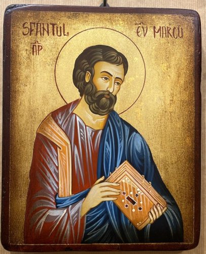 S. MARCO 18X22 CM - ICONA DIPINTA A MANO