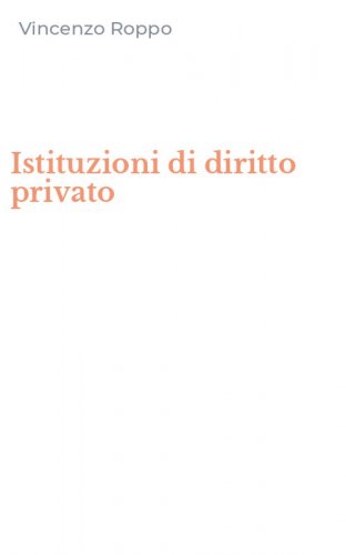 Istituzioni di diritto privato